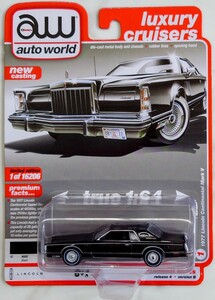 オートワールド　1/64 1977 リンカーン　コンチネンタル　マークⅤ　autoworld aw