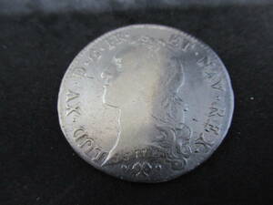 中世フランス ブルボン朝 ルイ16世 1785年 銀貨 （摩耗しています）