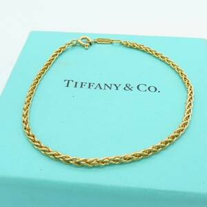  ultimate rare beautiful goods Tiffany&Co. Tiffany Gold screw bracele 750 K18 unisex AA209