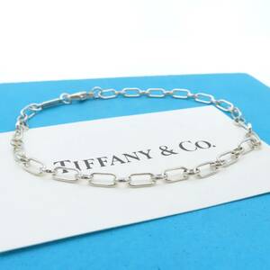 極希少 美品 Tiffany&Co. ティファニー オーバル リンク シルバー ブレスレット SV925 エリプス HH101