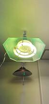 昭和の部屋インテリア照明 グリーンカバー照明 レトロ照明器具 東芝けい光燈器具_画像2