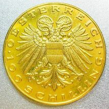 双頭の鷹 マリアツェルのマドンナ 100シリング金貨 1935年　レプリカコイン_画像2