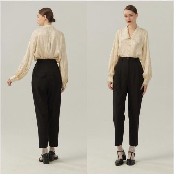 トゥエンティーズ tnewties テーパードパンツ 容疑者のデッサン xs 100cm 丈長め