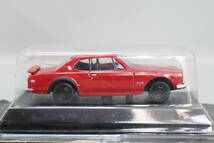 コナミ 絶版名車コレクション 日産 スカイライン GT-R（ハコスカ、KPGC10）1969 赤　1/64スケール_画像2