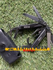 LEATHERMAN WAVE+ Black 専用レザー製シース付　レザーマン マルチツール ツールナイフ