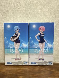 Re:ゼロから始める異世界生活 プレミアムフィギュア “レム ラム -夏の日のキミに”　全2種セット 未開封