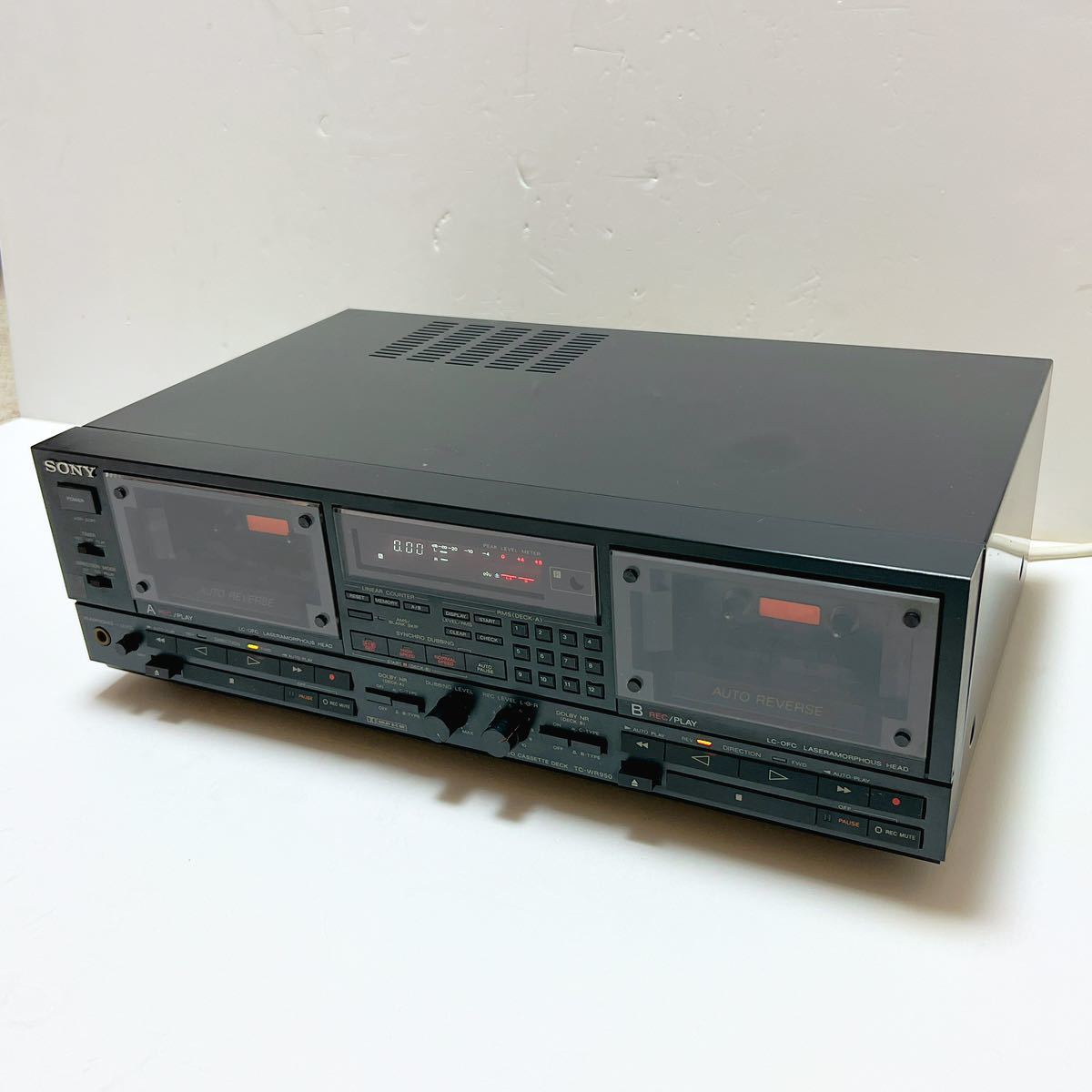 SONY ソニー 録再リバース・ツインカセットデッキ TC-WR950 通電確認
