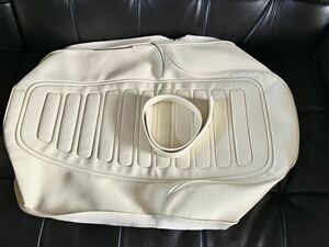 [S-06]GT380 white seat latter term table leather seat cover original type li Pro belt attaching Suzuki SUZUKI white GT550 at that time manner yare specification 