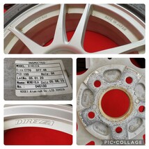 軽量 DIREZZA ディレッツァ RSC 7J-17 PCD100 5穴 +48ハブ56タイヤ付き4本215/45R17 プリウス カローラスポーツ 86 BRZ インプレッサ 等へ_画像8