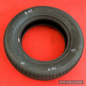 PIRELLI SCORPION ZERO ALL SEASON　255/60R18 108H 中古 バリ分山 1本のみ 2021年製レンジローバー/ベンツGクラス アウディQ7 他