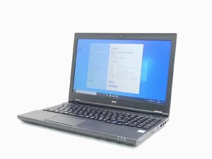 【1円スタート】NEC VersaPro VKM17X-2 PC-VKM17XZG2 Core i5 8350U 1.7Ghz 8GB 256GB(SSD) DVD-ROM 15.6インチ HD Windows10 Pro 64bit