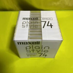 maxell/マクセル　MD plain style 74分　10枚セット　未開封未使用品　PLMD74.10P 日本製　ミニディスク　日立マクセル　②