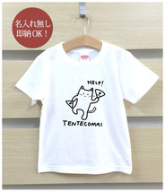 Tシャツ ベビー キッズ 子供 おもしろ ウケねらい てんてこ舞い 猫 ねこ 動物 イラスト 即納_画像2