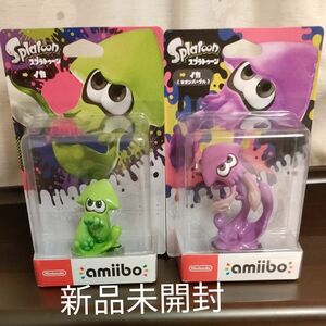 amiibo イカ ネオンパープル 2個セットスプラトゥーンシリーズ　新品未開封 