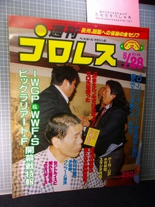 同梱OK◇週刊プロレス94号(1985/5/28)ジャンボ鶴田/長州力/ジャイアント馬場/ラッシャー木村/IWGP/ピンナップ「小林邦昭」付