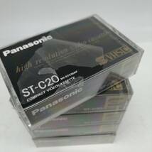 h3951 新品 未開封 未使用 Panasonic パナソニック VHS C ビデオテープ ST-C20 5本 現状品 映像機器 ビデオデッキ_画像2