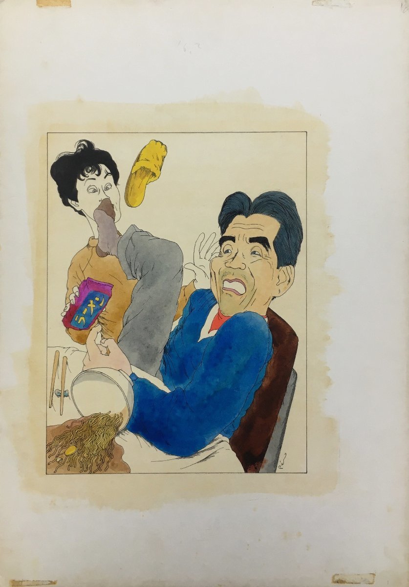 Guaranteed genuine item: Yotaro Isaka's original handwritten sketch and illustration with autograph, Comics, Anime Goods, sign, Autograph