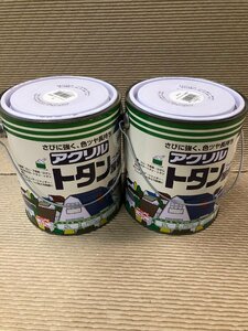 トタン屋根用ニッペ　アクリル　つやあり　2Ｌ×2缶　★こげ茶数あり