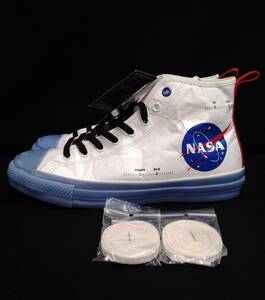 CONVERSE NASA ALL STAR 100 SPACESUITS HI コンバース ナサ オールスター スニーカー ハイカット ホワイト ブルー 27.5cm 店舗受取可