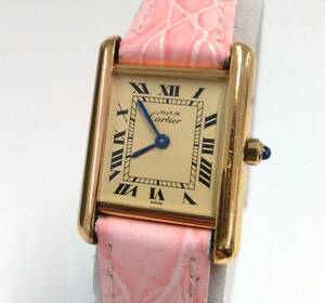 Cartier カルティエ マストタンク ヴェルメイユ 3 66001 SV925 腕時計 クォーツ レディース