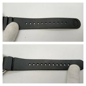 SEIKO セイコー 7548-7000 黒文字盤 デイデイト 3針 ラバーバンド クオーツ メンズ 腕時計の画像5