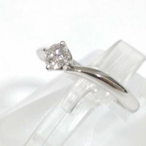 【ブリリアンカットの輝きを!!】4℃ D0.212ct ブランドアクセサリー