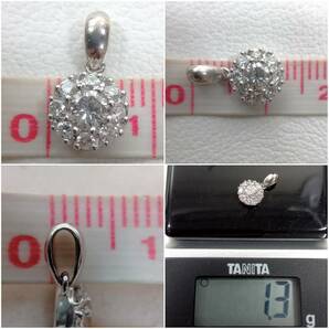 Pt900／ダイヤデザイントップ／ダイヤ0.40ct／1.3gの画像8