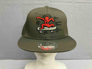 Keith Haring キースヘリング メンズ キャップ帽 カーキ 美品 ストリート タグ付き