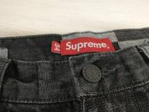 Supreme PATCHED DENIM PAINTER PANT 21SS パッチワーク デニム ペインターパンツ ジーンズ コットン グレー ブラック 店舗受取可_画像5