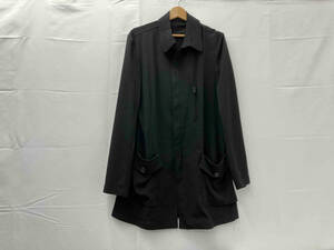 YOHJI YAMAMOTO POUR HOMME ヨウジヤマモト プールオム HN-J59-500 rear logo print oversized shirt jacket シャツ ジャケット 2 メンズ