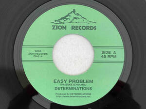 レコード【 EP】 Determinations デタミネーションズ　　　　Easy Problem / Sweet Night Dew ZR-014