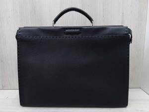 Fendi Fendi 2way Business Bag Men's Black Saved Bag с плечом