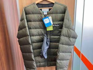 【未使用タグ付】Columbia／Wood Road Down Jacket／ウッドロードダウンジャケット／パッカブル／コロンビア／PM0231／カーキ／サイズM