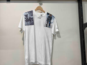 RAF SIMONS FRED PERRY フレッドペリー　ラフシモンズ　月桂樹メタルバッチ　SKATE FIT SHOULDER PRINT T-SHIRT プリント　ロゴ