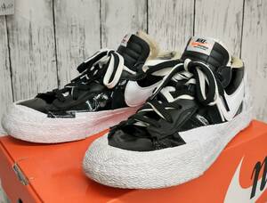 大幅値下げ NIKE × sacai ナイキ サカイ BLAZER LOW Black Patent Leather 27.5cm