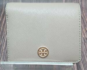 TORY BURCH トリ バーチ/10005608 11-18 /2つ折り財布/ベージュ/箱無し