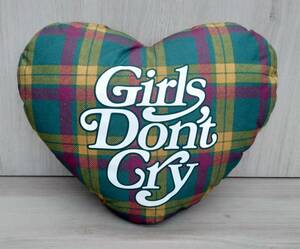 Girls Don't Cry × ISETAN VERDY'S GIFT SHOP 伊勢丹新宿店限定 グリーン系 VERDY'S ハート型 クッション