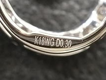 K18 18金 WG ダイヤモンド デザイン ペンダント ネックレス ホワイトゴールド D0.3ct 2.8g 45cm 店舗受取可_画像5