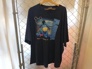 古着 Disney FLORIDA ネイビー 半袖Tシャツ ディズニー イーヨ くまのプーさん プリント 店舗受取可