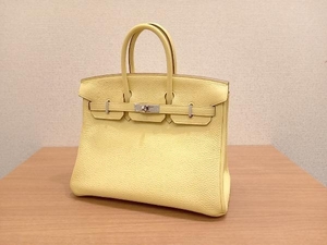 大幅お値下げ☆HERMES／バーキン25 トゴ／ジョーヌプッサン／黄色系／Y刻印／ハンドバッグ