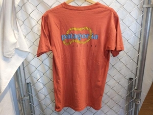 古着 90s patagonia USA製バッグロゴTEE 半袖Tシャツ パタゴニア オレンジ 店舗受取可