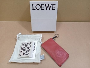 LOEWE Loewe дыра грамм брелок для ключа имеется кошелек для мелочи . ячейка для монет мелкие вещи красный 