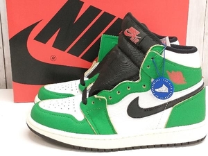 【鑑定済み】【タグ付き】NIKE WMNS AIR JORDAN1 HIGH OG/スニーカー/ナイキ/エアジョーダンワンハイ/DB4612 300/ LUCKY GREEN /24.5cm