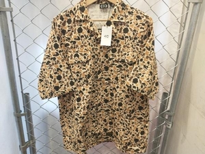 430 FOURTHIRTY S/S DUCK CAMO SHIRTS BEIGE 21-067 フォーサーティー ダック カモシャツ ベージュ サイズ2 店舗受取可