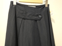 STUDIO NICHOLSON 18SS TRICK SKIRT ネイビー 0 スタジオニコルソン　タックスカート_画像3