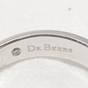 【新品仕上済み】 【カード型鑑別書付き】DEBEERS デビアス K18WG (総3.1g) 天然 ダイヤ ＃11.5 リング 指輪の画像5