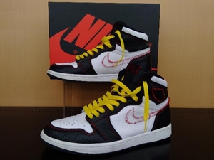 NIKE スニーカー Nike Air Jordan 1 High OG Defiant Black／Yellow／Gym Red