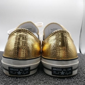 CONVERSE コンバース 1SC323 ALL STAR 100 SHINYMETALLIC OX GOLD オールスター 100 シャイニーメタリック ロー ゴールド サイズ26.5cmの画像4