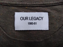 OUR LEGACY / アワーレガシー 半袖Tシャツ ブラウン XS 【全体的に毛羽立ちあり】_画像3