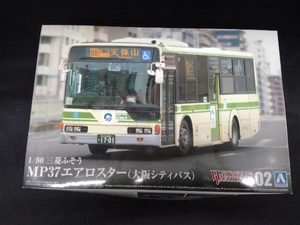  пластиковая модель Aoshima Mitsubishi Fuso MP37 Aero Star Osaka City автобус 1/80 working vehicle серии No.2